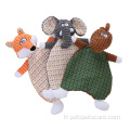 Vente chaude en peluche contenant des jouets interactifs pour chiens de dentition